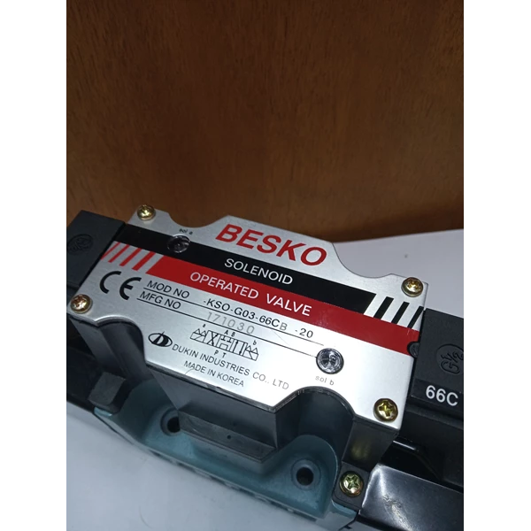 Solenoid Operated Valve KSO-G03-66CB-20